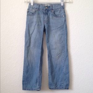 Boy's Levi's 505 Elastic Sides Blue Jeans 6